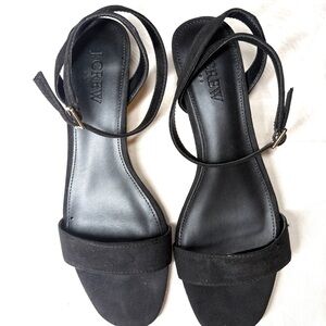 J. Crew Elegant Black Sandals with box